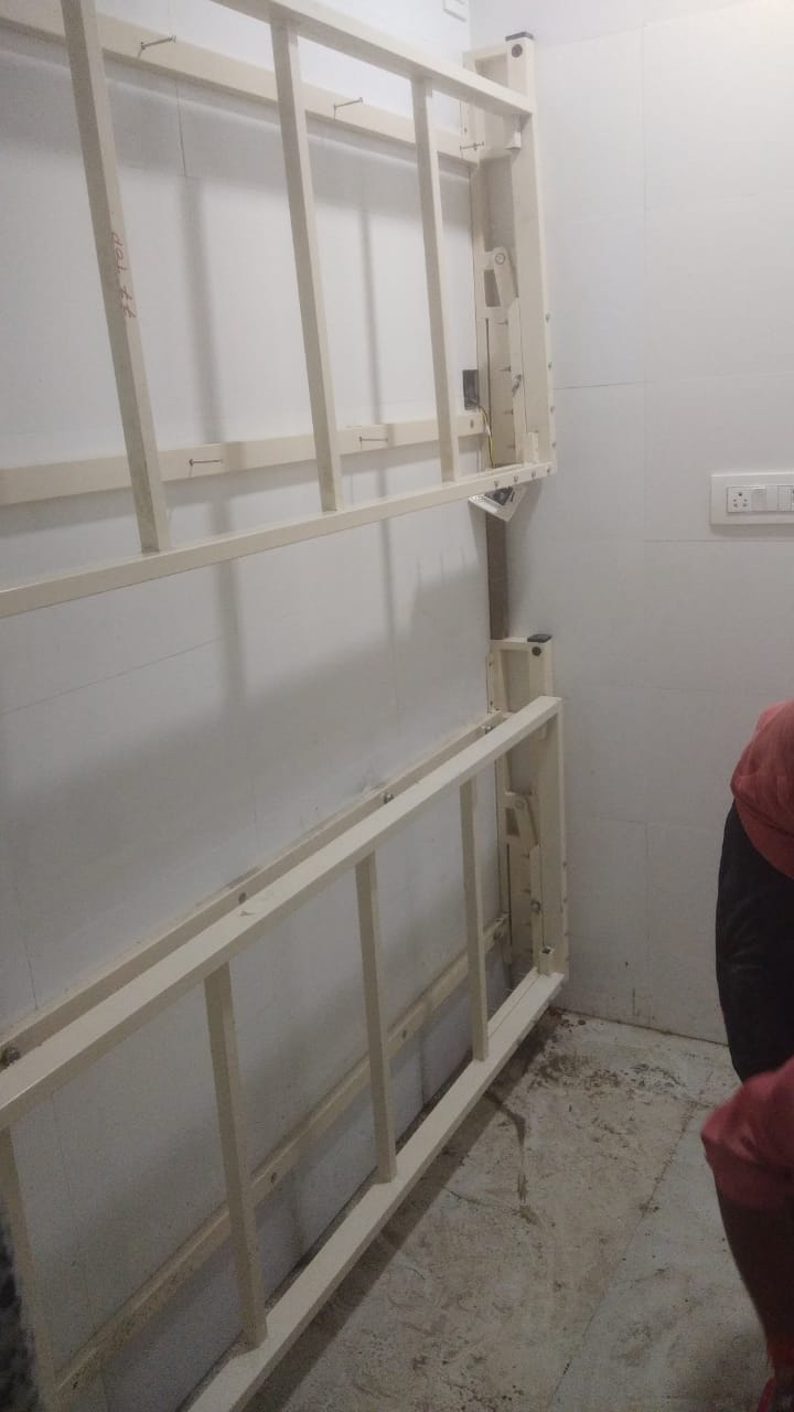 wall folding bunk bed