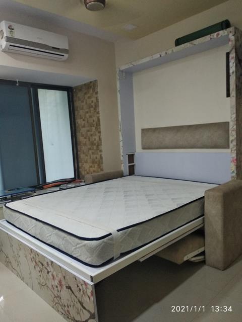 wall folding bed with folding sofa