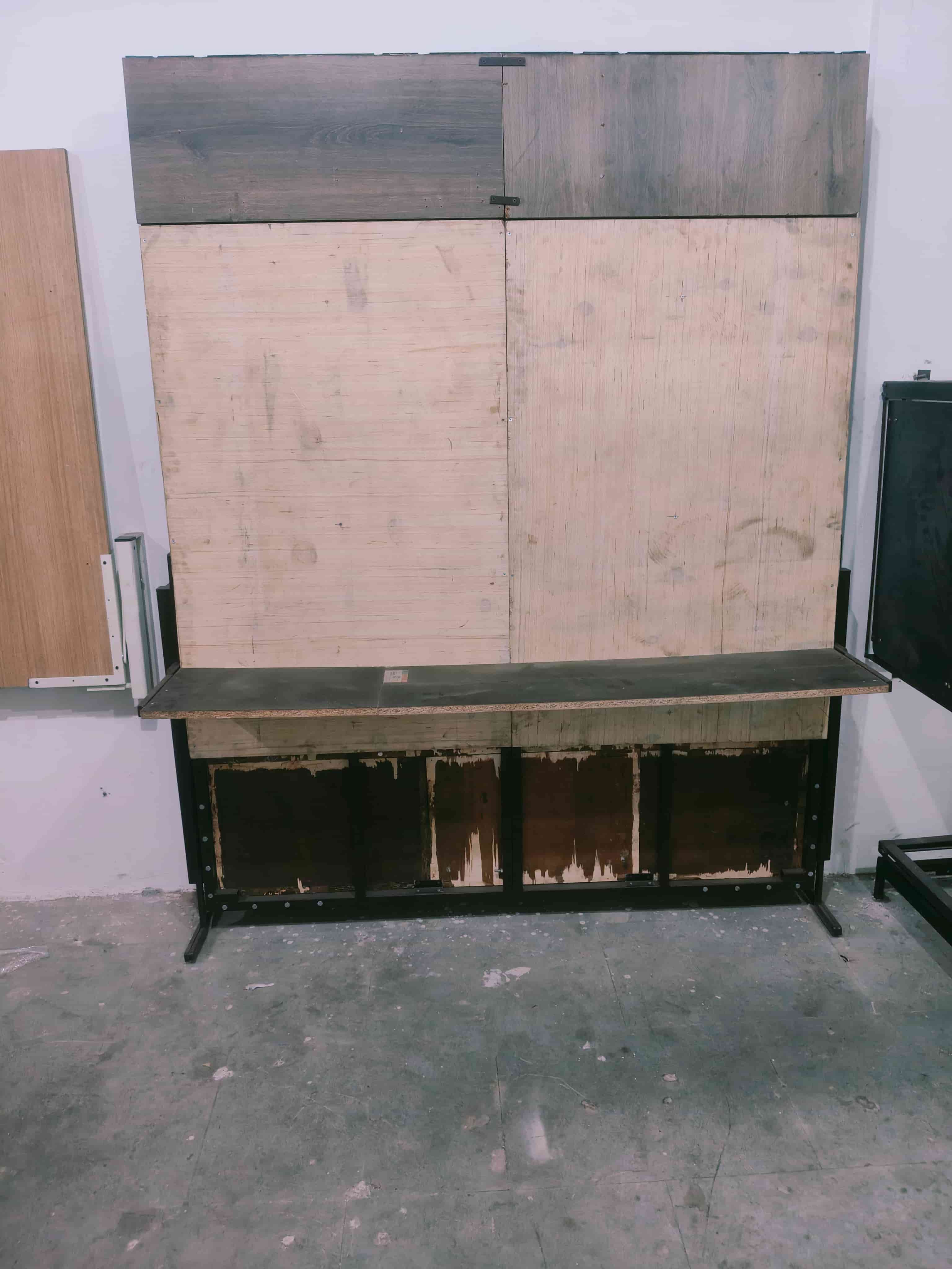 wall folding bed with study table